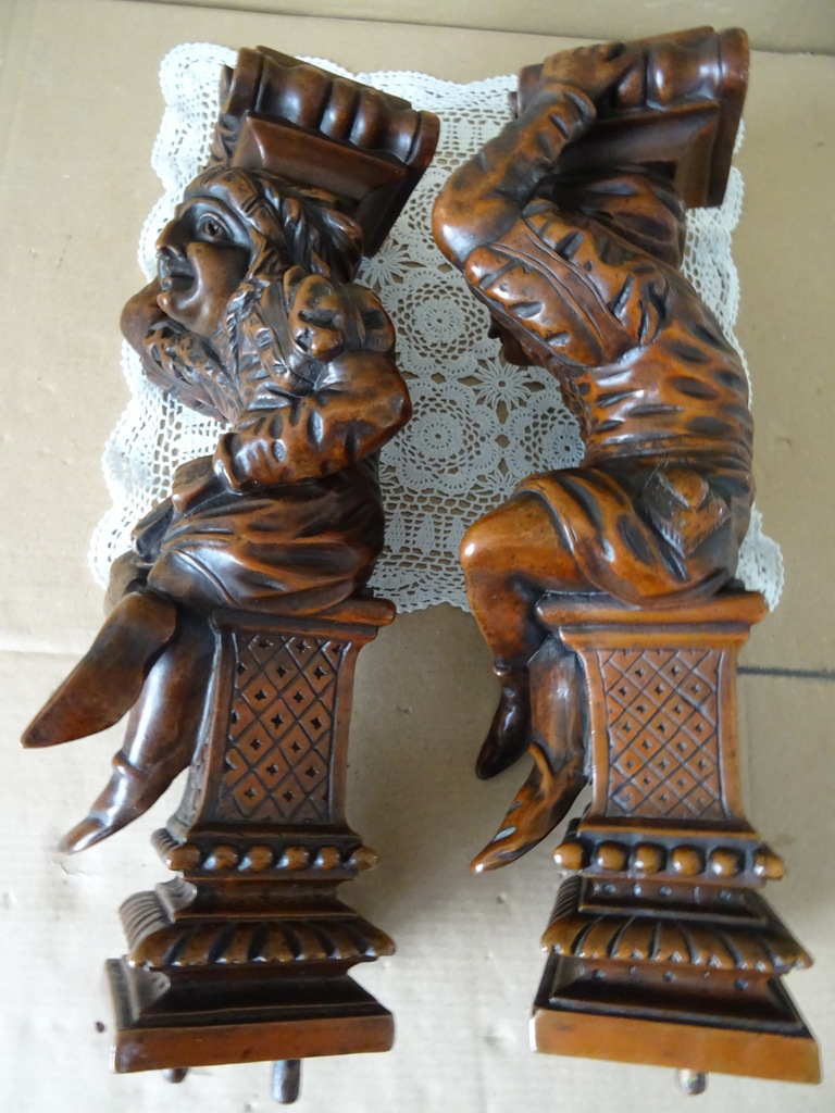 19e-eeuwse antieke ornamenten 44cm koper - Afbeelding 7