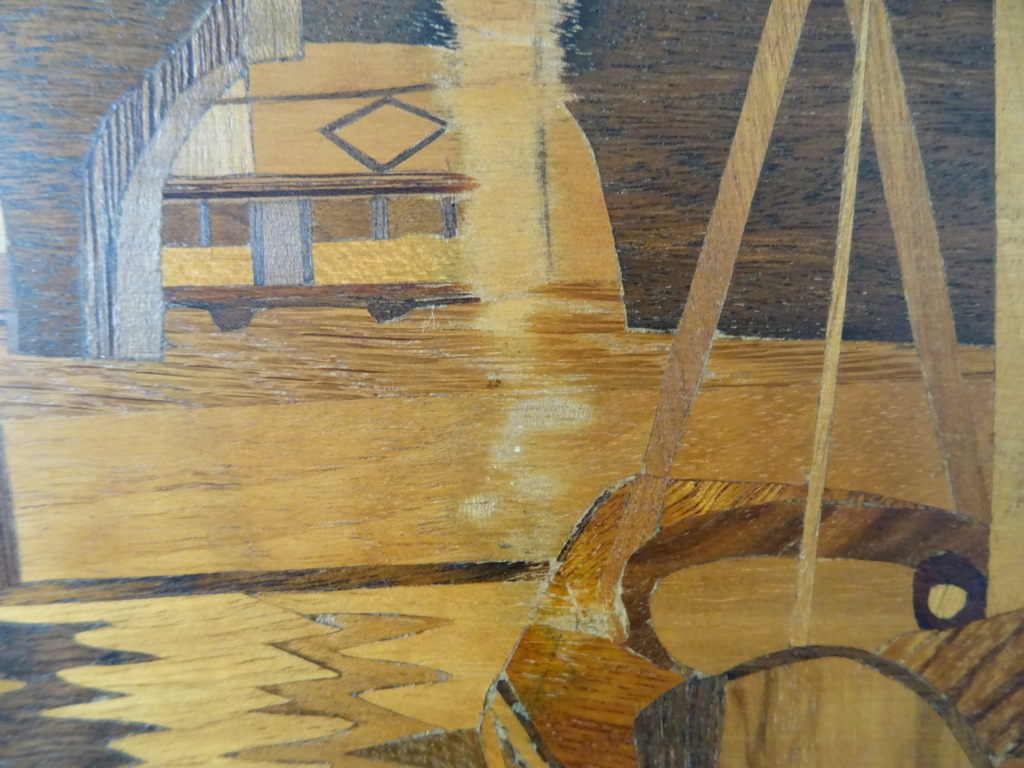 Ingelegd hout schilderij Rotterdam 78x63cm - Afbeelding 14