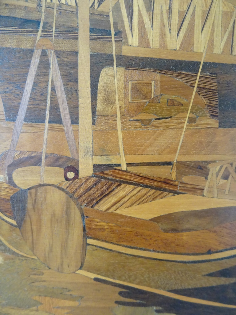 Ingelegd hout schilderij Rotterdam 78x63cm - Afbeelding 42