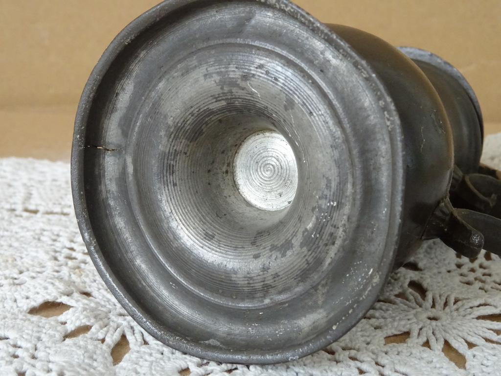 18e-eeuws Antiek tinnen mosterdpotje - Afbeelding 15