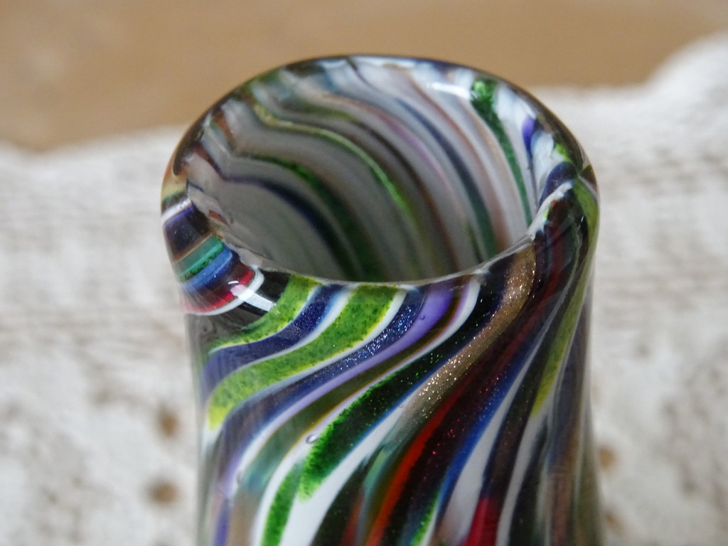 Glazen design vaasje 14cm mondgeblazen - Afbeelding 11