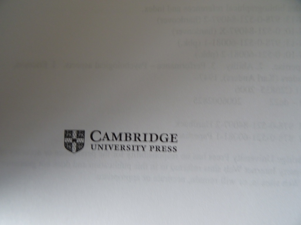 The Cambridge handbook of Expertise and Expert Performance - Afbeelding 6
