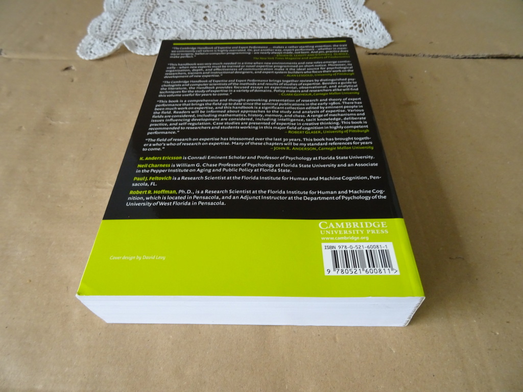 The Cambridge handbook of Expertise and Expert Performance - Afbeelding 13