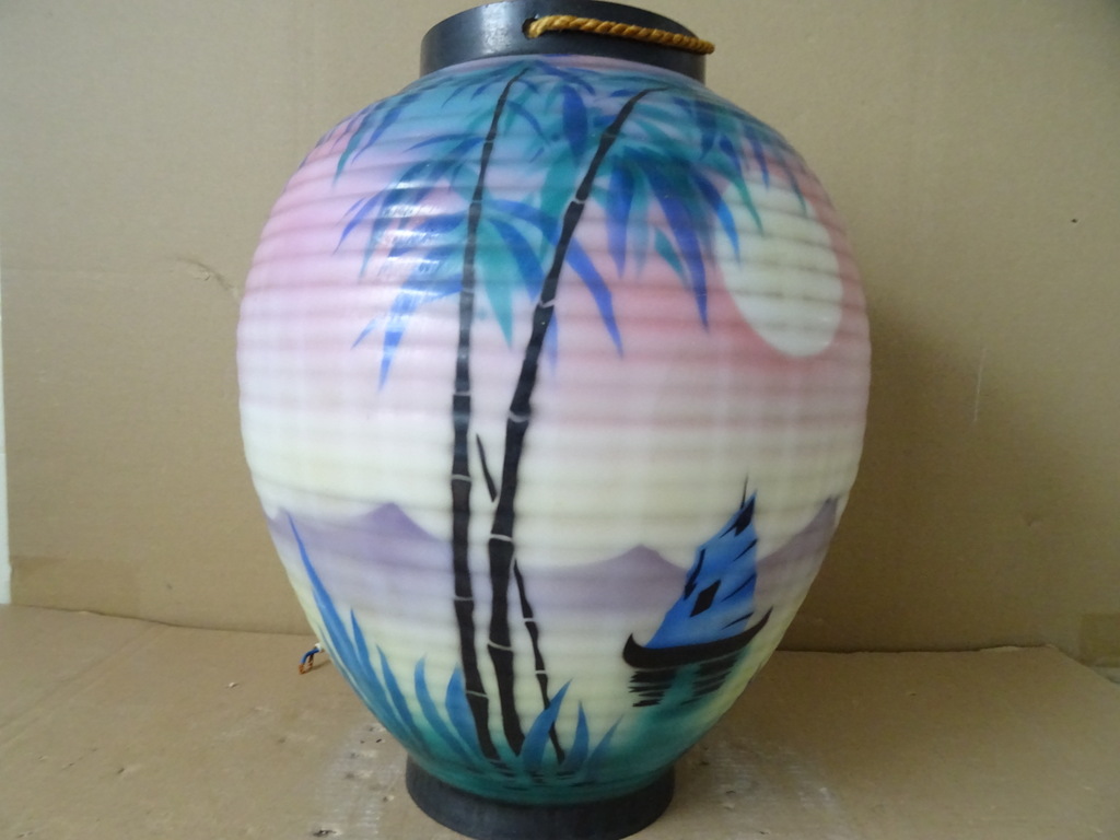 Vintage glazen hanglamp 33cm - Afbeelding 16