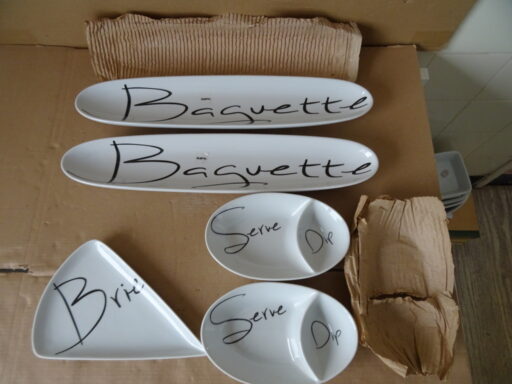 Set Gusta serveerschalen Baquette Brie Serve Dip nieuw