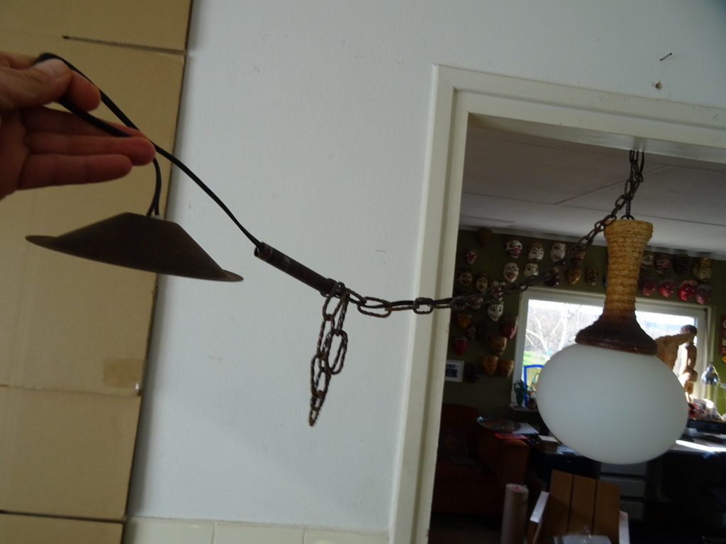 Vintage aardewerk hanglamp 50cm - Afbeelding 3