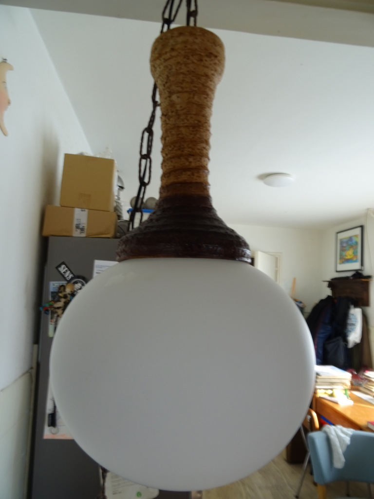 Vintage aardewerk hanglamp 50cm - Afbeelding 7