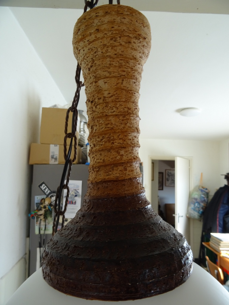 Vintage aardewerk hanglamp 50cm - Afbeelding 8