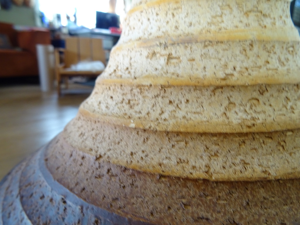 Vintage aardewerk hanglamp heksenhoed 17cm - Afbeelding 3