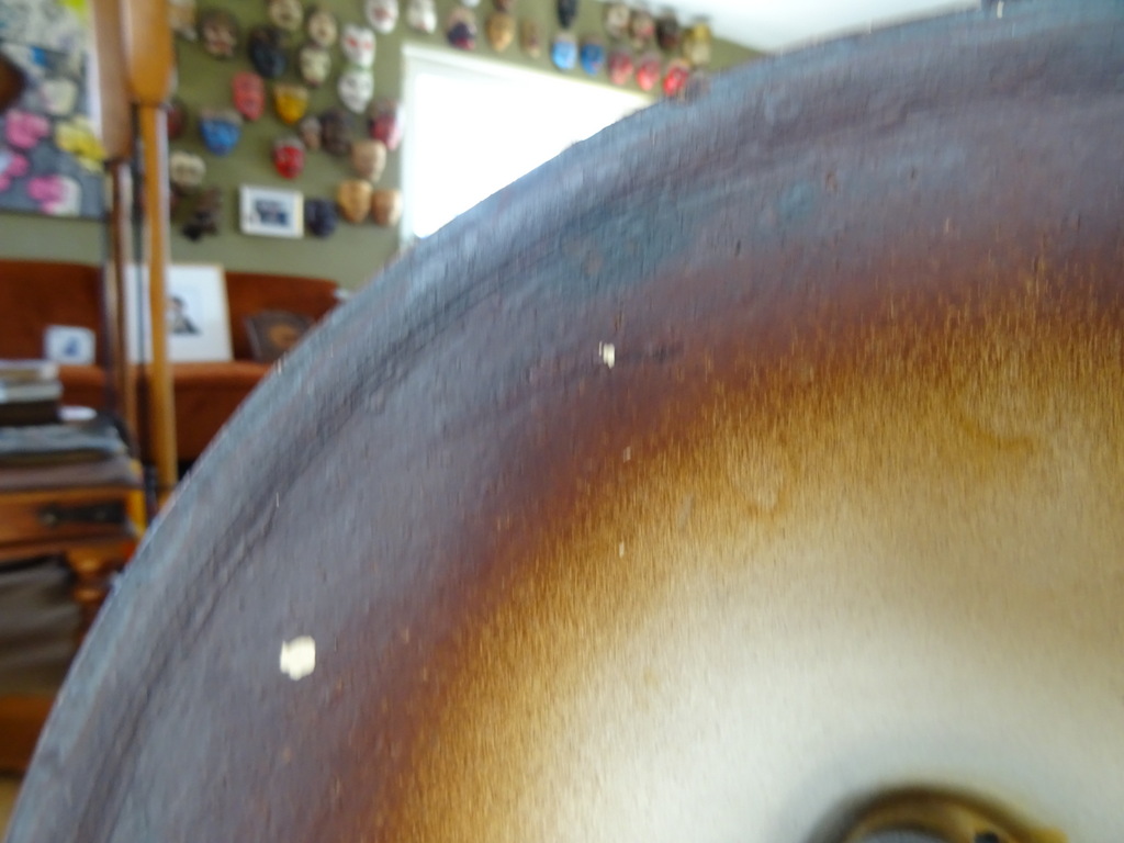 Vintage aardewerk hanglamp heksenhoed 17cm - Afbeelding 8