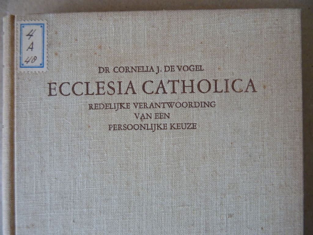 Dr. Cornelia J. de Vogel Ecclesia Catholica - Afbeelding 2