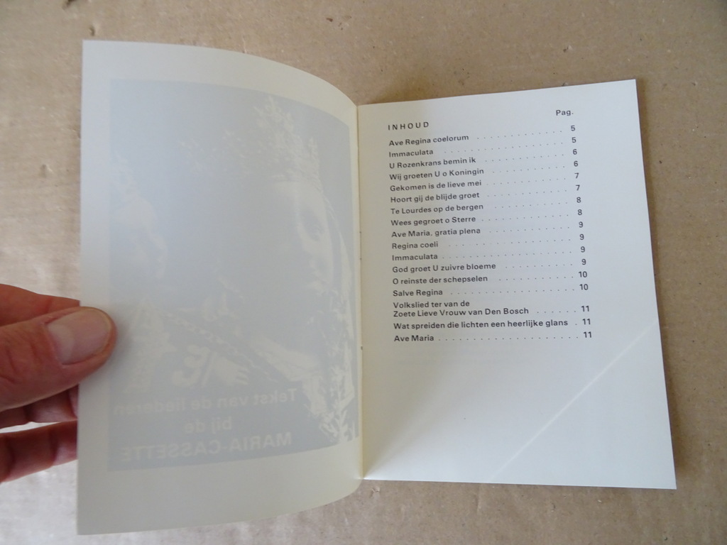 Tekst van de liederen bij de Maria-cassette - Afbeelding 3