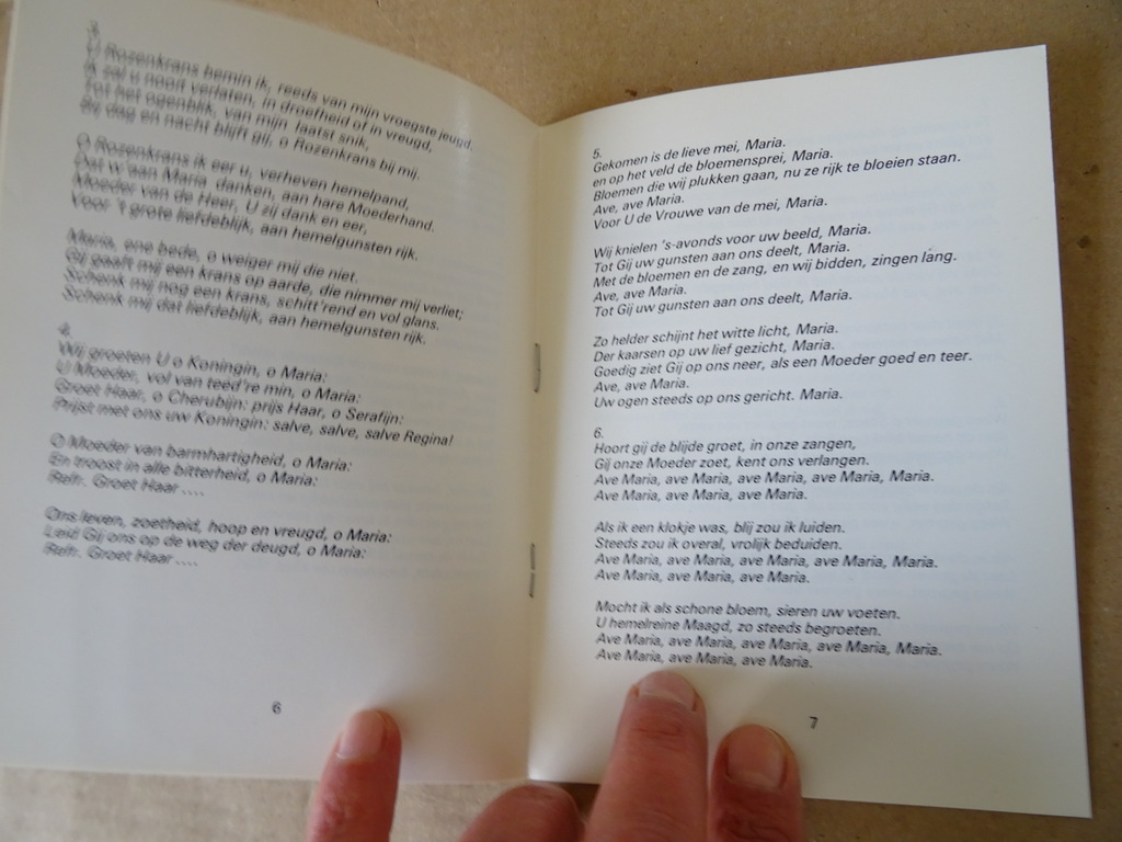 Tekst van de liederen bij de Maria-cassette - Afbeelding 6