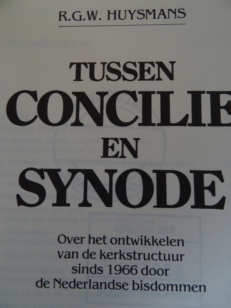 R. G. W. Huysmans Tussen concilie en synode - Afbeelding 5