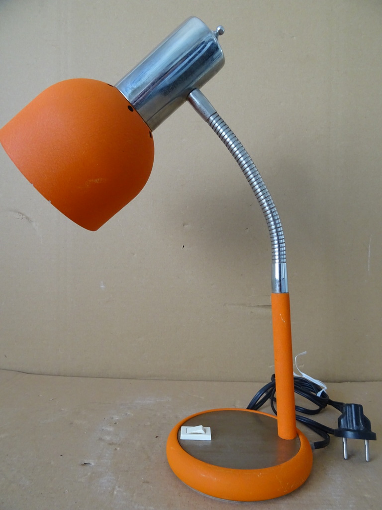 Vintage metalen lamp tafellamp 40cm