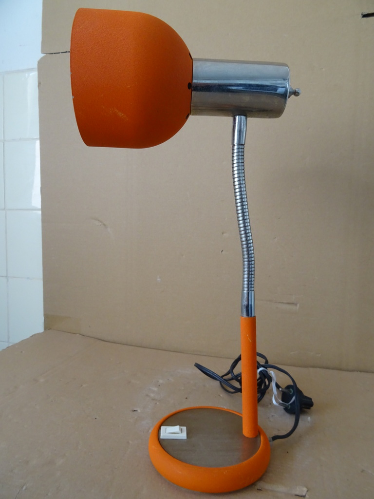 Vintage metalen lamp tafellamp 40cm - Afbeelding 22