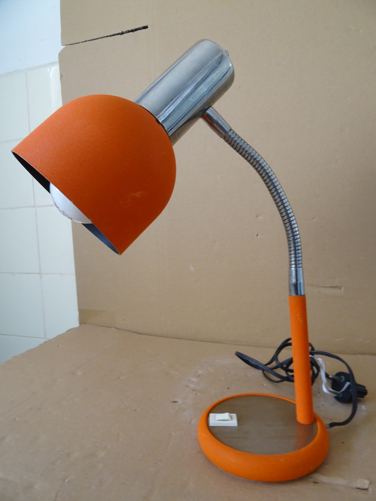 Vintage metalen lamp tafellamp 40cm - Afbeelding 24