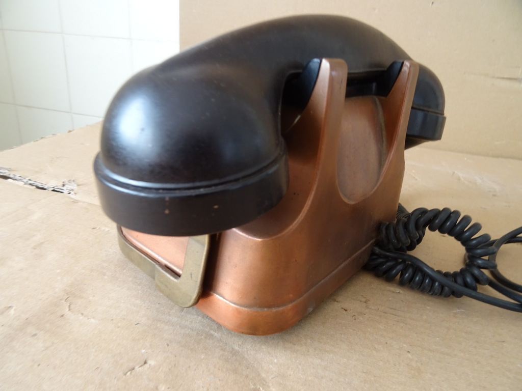 Vintage koperen telefoon telefoontoestel RTT 56 - Afbeelding 16