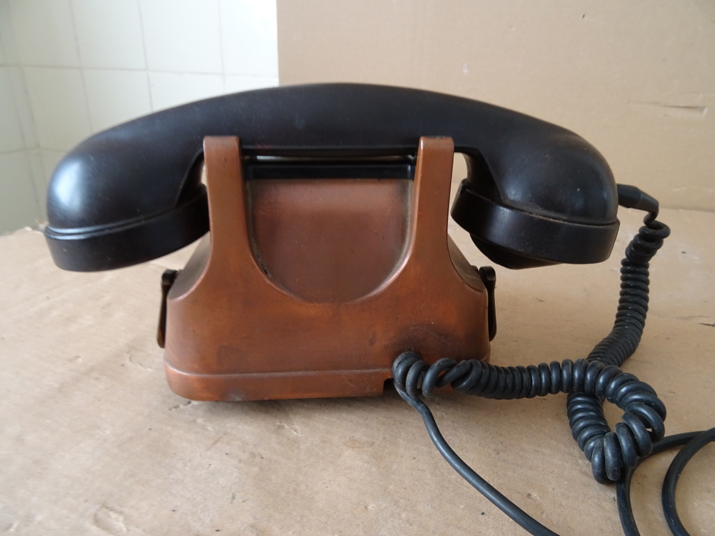 Vintage koperen telefoon telefoontoestel RTT 56 - Afbeelding 17