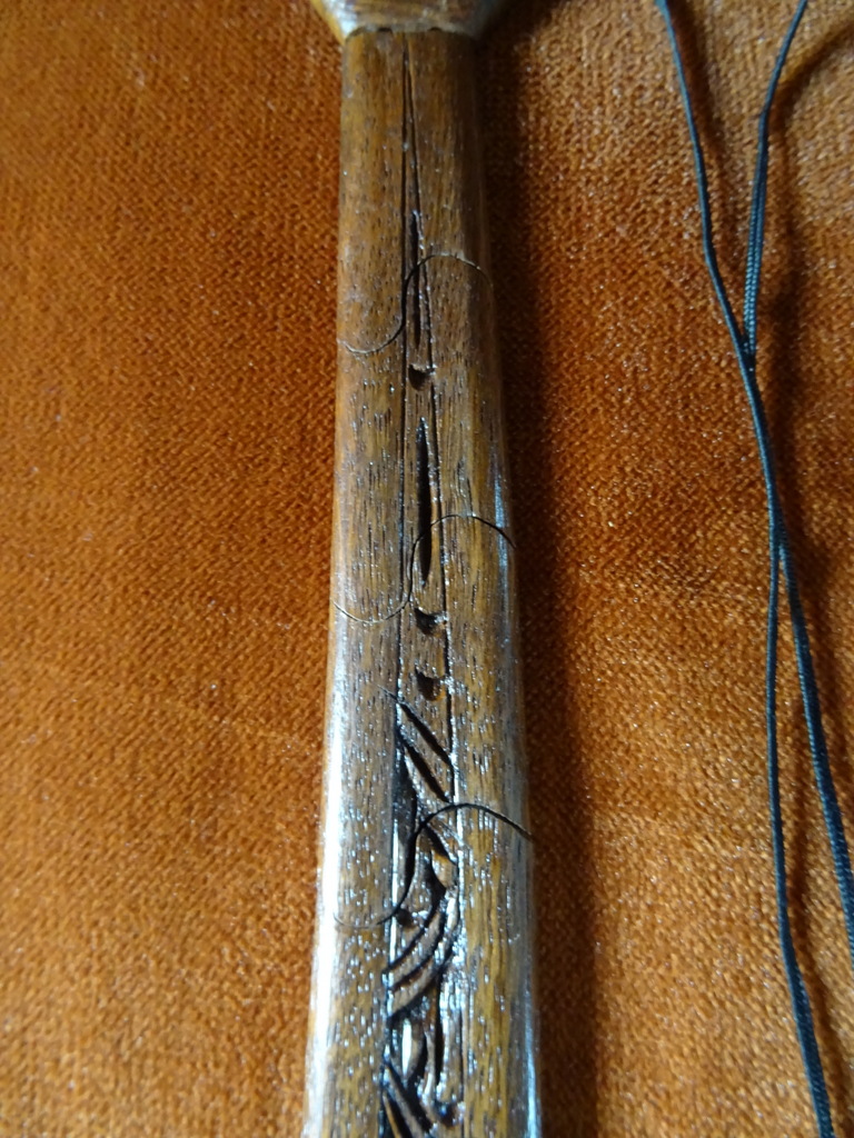 Vintage houten stropdas Indonesië 43cm - Afbeelding 4