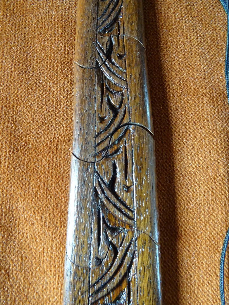 Vintage houten stropdas Indonesië 43cm - Afbeelding 5