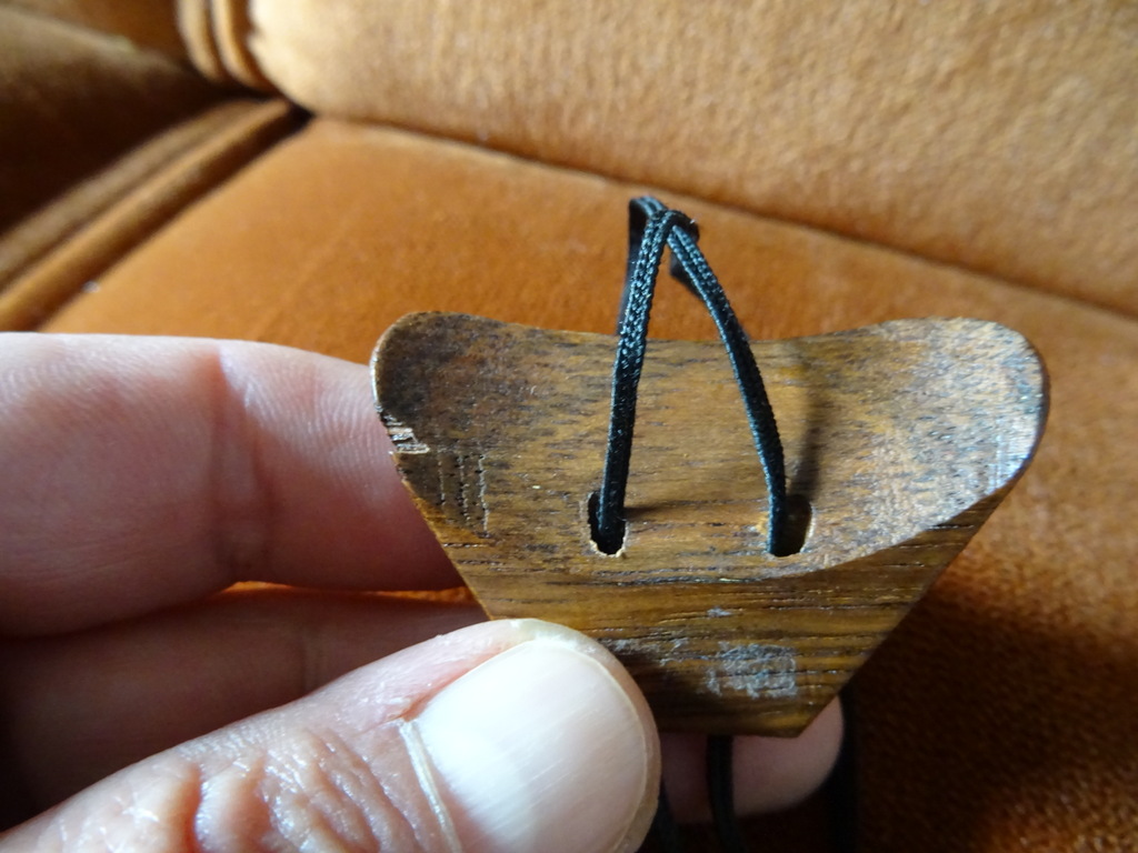 Vintage houten stropdas Indonesië 43cm - Afbeelding 14