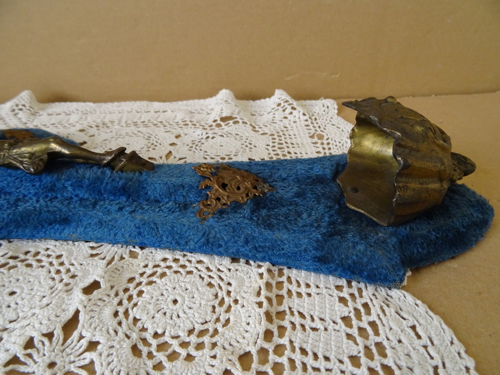 Antiek of vintage kruisbeeld met wijwaterbakje 40cm - Afbeelding 20