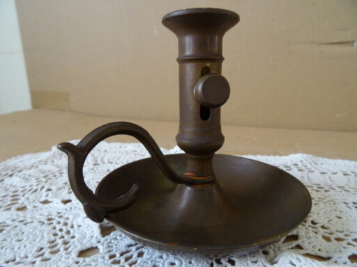 Antieke koperen blaker 8cm