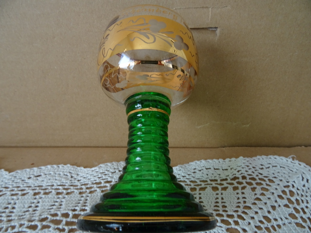 Verguld Roemer wijnglas Schönberg - Afbeelding 6