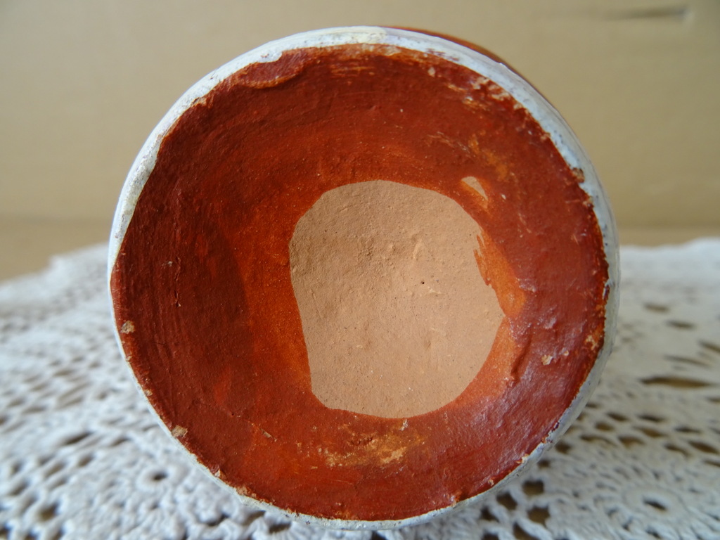 Aardewerk wierookbrander Mali 13cm vintage - Afbeelding 10