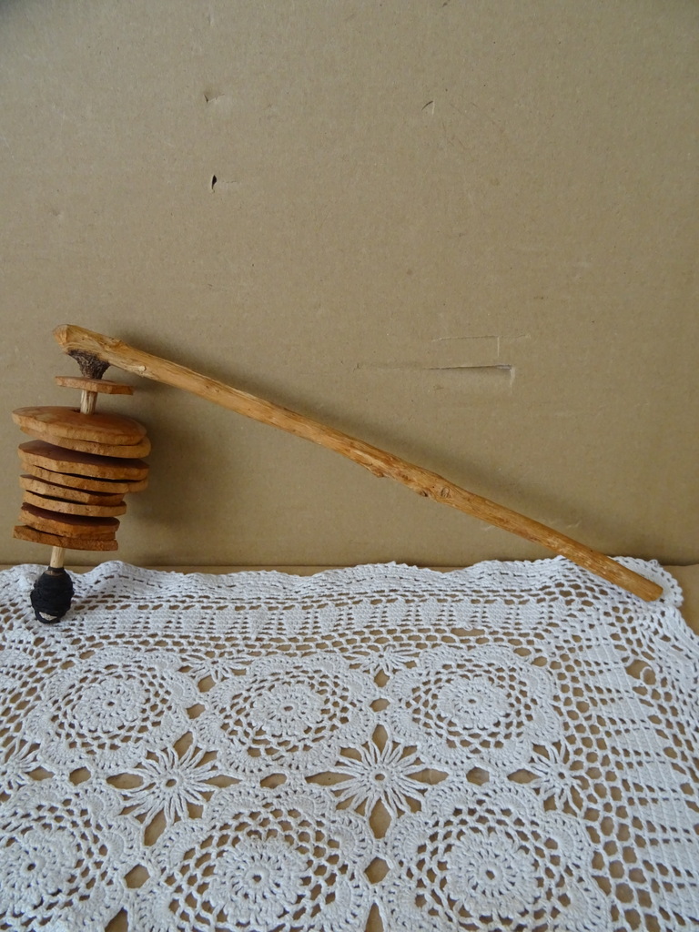 Inheemse Rakatak rammelaar Mali 32cm volkskunst - Afbeelding 2