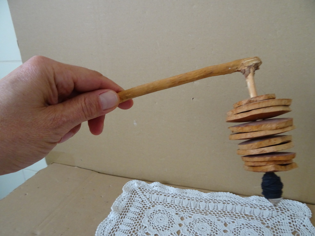 Inheemse Rakatak rammelaar Mali 32cm volkskunst - Afbeelding 9