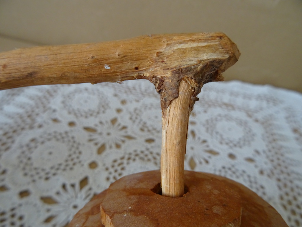 Inheemse Rakatak rammelaar Mali 32cm volkskunst - Afbeelding 10