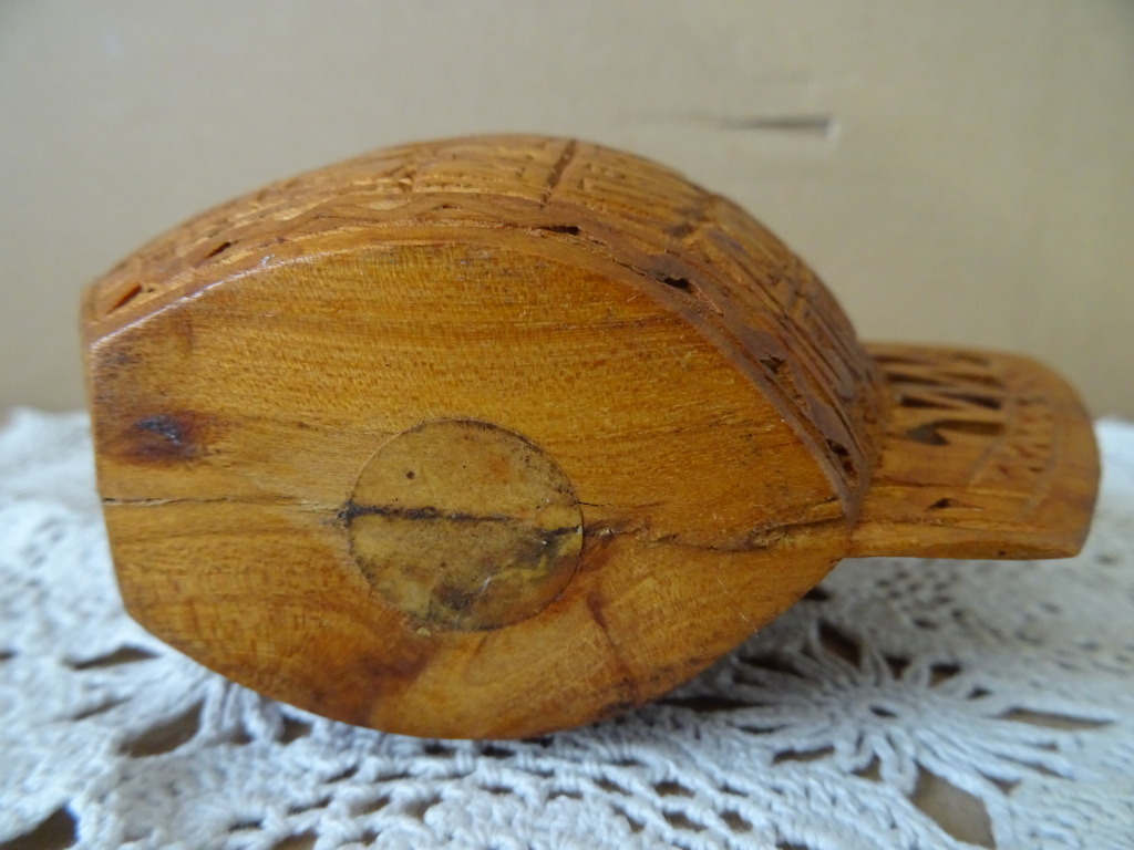 Vintage teakhouten huwelijksbeker - Afbeelding 10