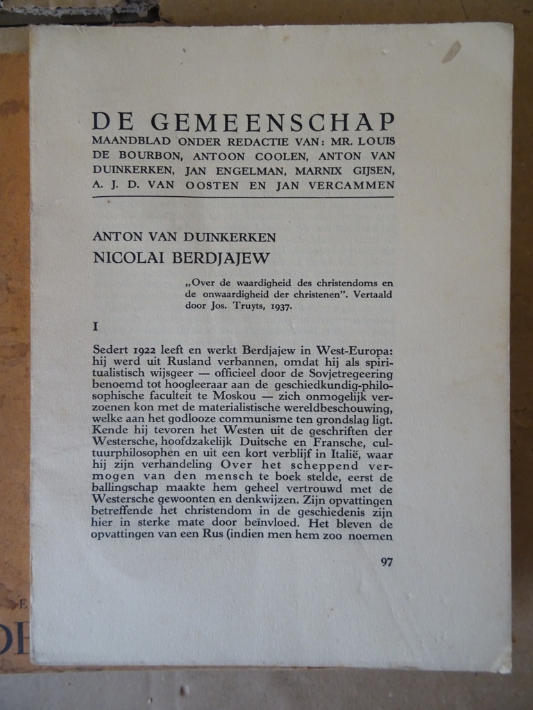 Collectie Maandblad De Gemeenschap 1933-1939 - Afbeelding 18