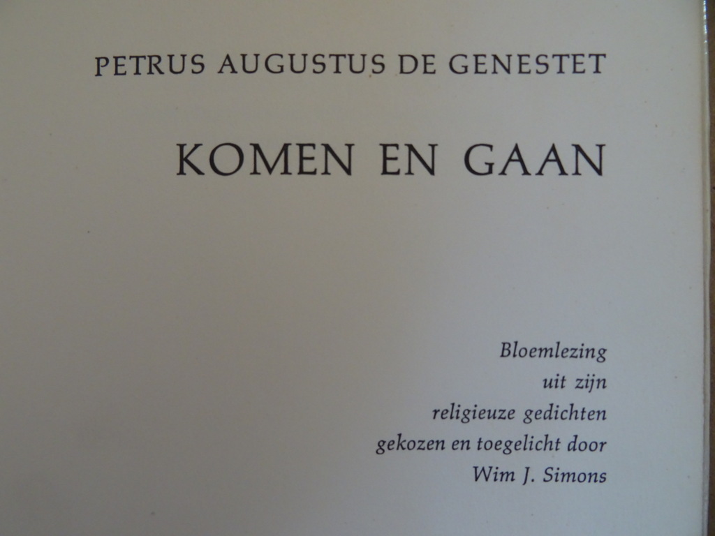 Wim Simons Komen en gaan Bloemlezing - Afbeelding 6