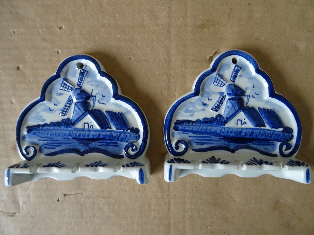 Vintage Delfts blauwe lepelrekjes Delfts Holland