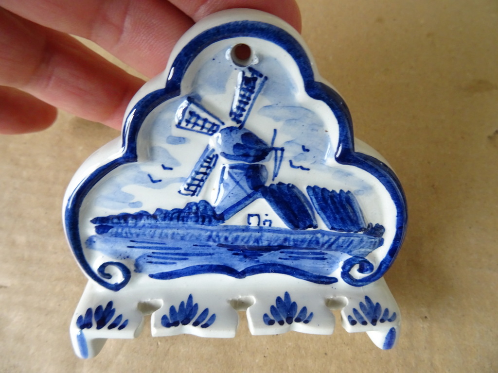 Vintage Delfts blauwe lepelrekjes Delfts Holland 19 euro per stuk - Afbeelding 3