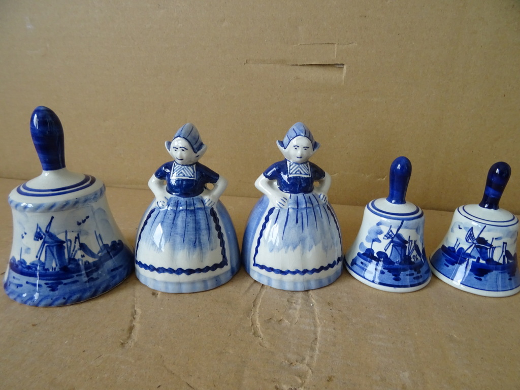 Collectie Delfts blauwe bellen Delfts Holland zonder klepels - Afbeelding 22