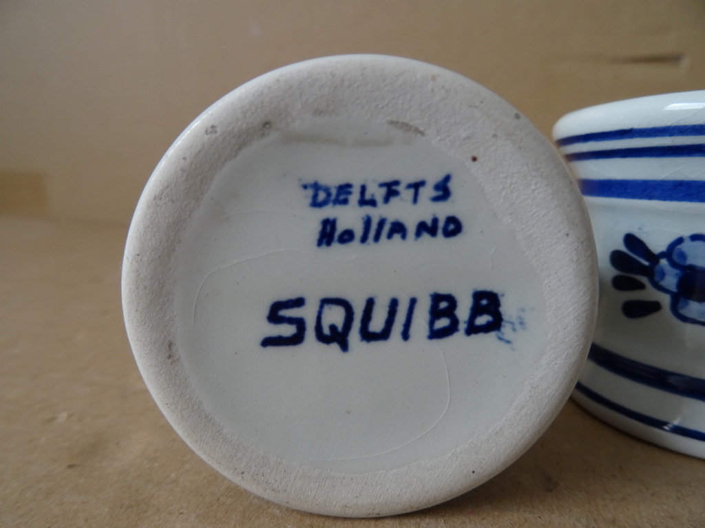 Delfts blauw vijzeltje met stamper Delfts Holland Squibb 19 euro per set - Afbeelding 6