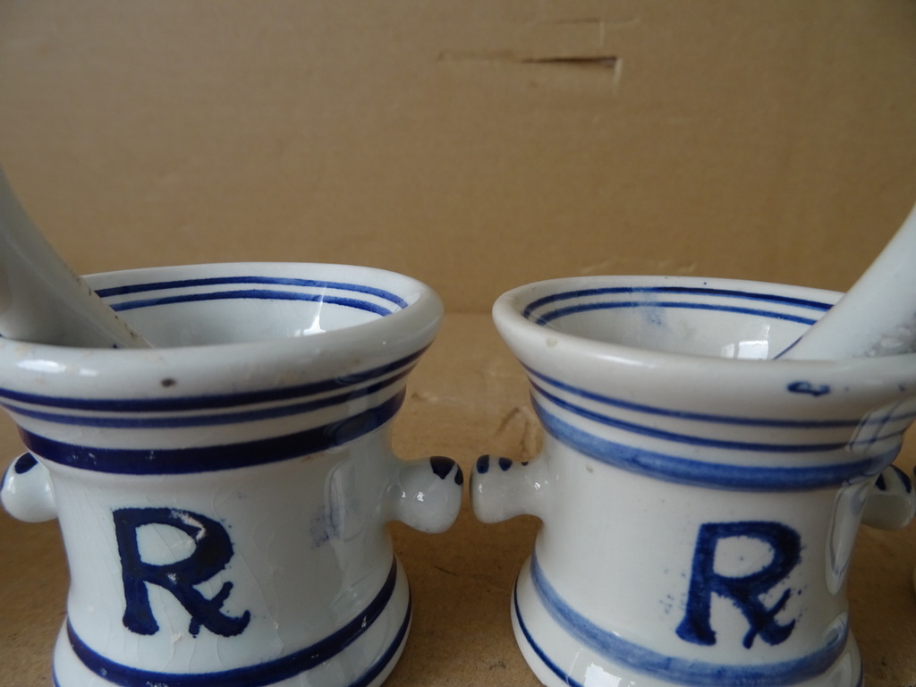 Delfts blauw vijzeltje met stamper Delfts Holland Squibb 19 euro per set - Afbeelding 11