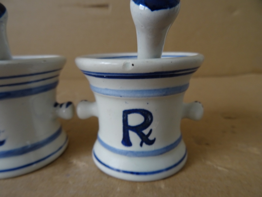 Delfts blauw vijzeltje met stamper Delfts Holland Squibb 19 euro per set - Afbeelding 12
