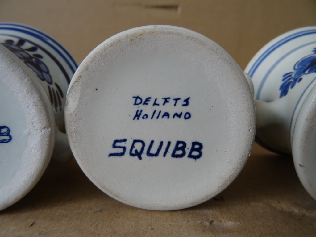 Delfts blauw vijzeltje met stamper Delfts Holland Squibb 19 euro per set - Afbeelding 15