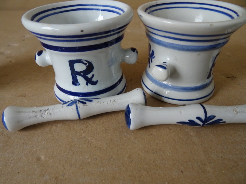 Delfts blauw vijzeltje met stamper Delfts Holland Squibb 19 euro per set - Afbeelding 19
