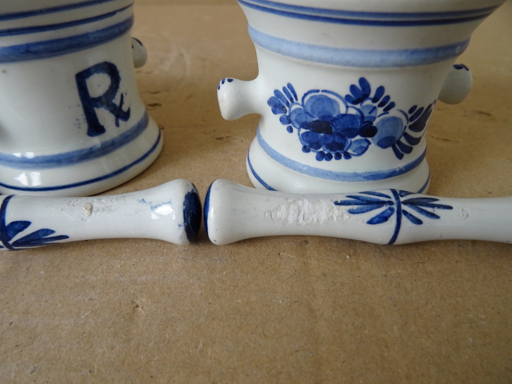 Delfts blauw vijzeltje met stamper Delfts Holland Squibb 19 euro per set - Afbeelding 20