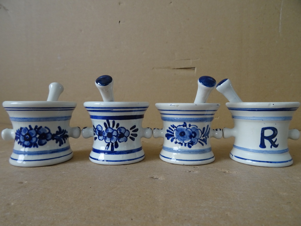 Delfts blauw vijzeltje met stamper Delfts Holland Squibb 19 euro per set - Afbeelding 21