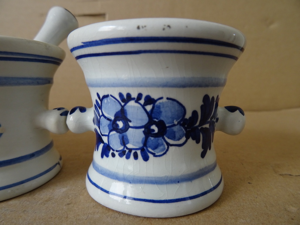 Delfts blauw vijzeltje met stamper Delfts Holland Squibb 19 euro per set - Afbeelding 24