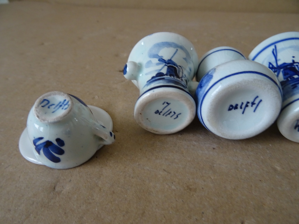 Collectie Delfts blauwe miniaturen Delfts Holland - Afbeelding 20