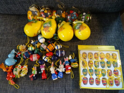 Collectie paasdecoratie paaseieren