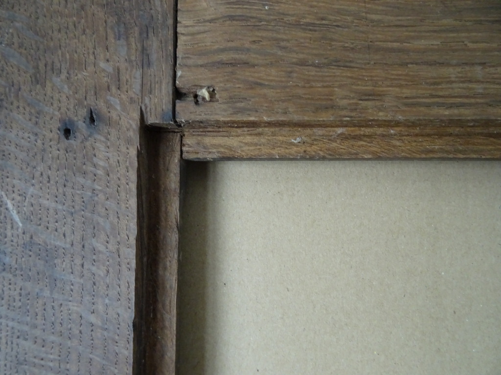 Antieke houten lijst Christus Rex 77x121cm - Afbeelding 14